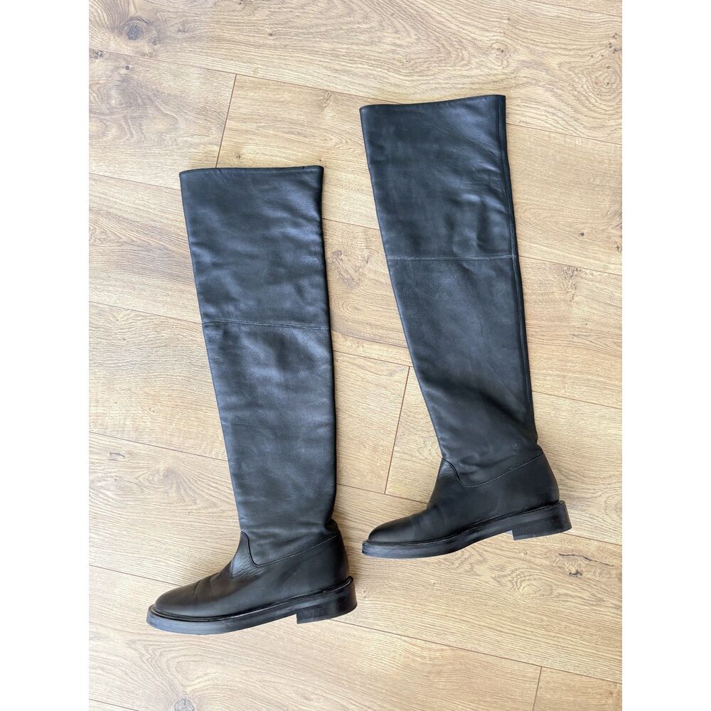 TAMARA MELLON 38.5 Tempest over the knee boots italian Nappa leather tall